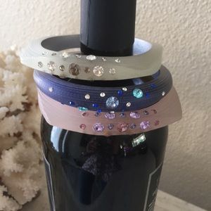 3 Lucite Bangle Bracelets Similar to Alexis Bittar offered as a set of 3